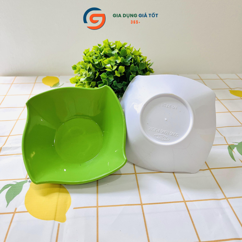 Combo 10 bát vuông ăn sữa chua mít, ăn chè, tào phớ - nhựa phíp Song Long