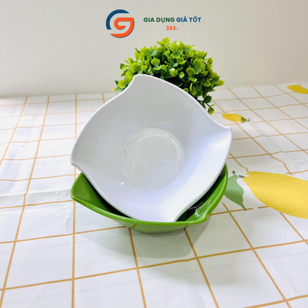 Combo 10 bát vuông ăn sữa chua mít, ăn chè, tào phớ - nhựa phíp Song Long