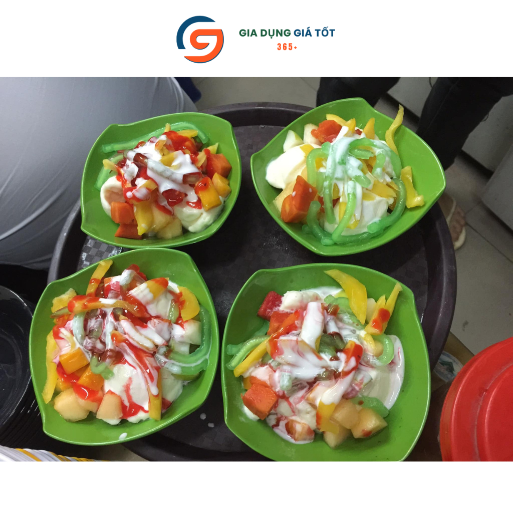 Combo 10 bát vuông ăn sữa chua mít, ăn chè, tào phớ - nhựa phíp Song Long
