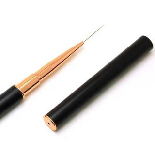 Cọ Nail Lông Chồn 2 Đầu | Dài 11mm & 20mm | Cán Đen Sang | Vẽ Nail Siêu Mướt | TheGioiNail666
