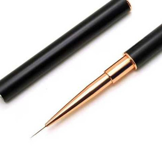 Cọ Nail Lông Chồn 2 Đầu | Dài 11mm & 20mm | Cán Đen Sang | Vẽ Nail Siêu Mướt | TheGioiNail666