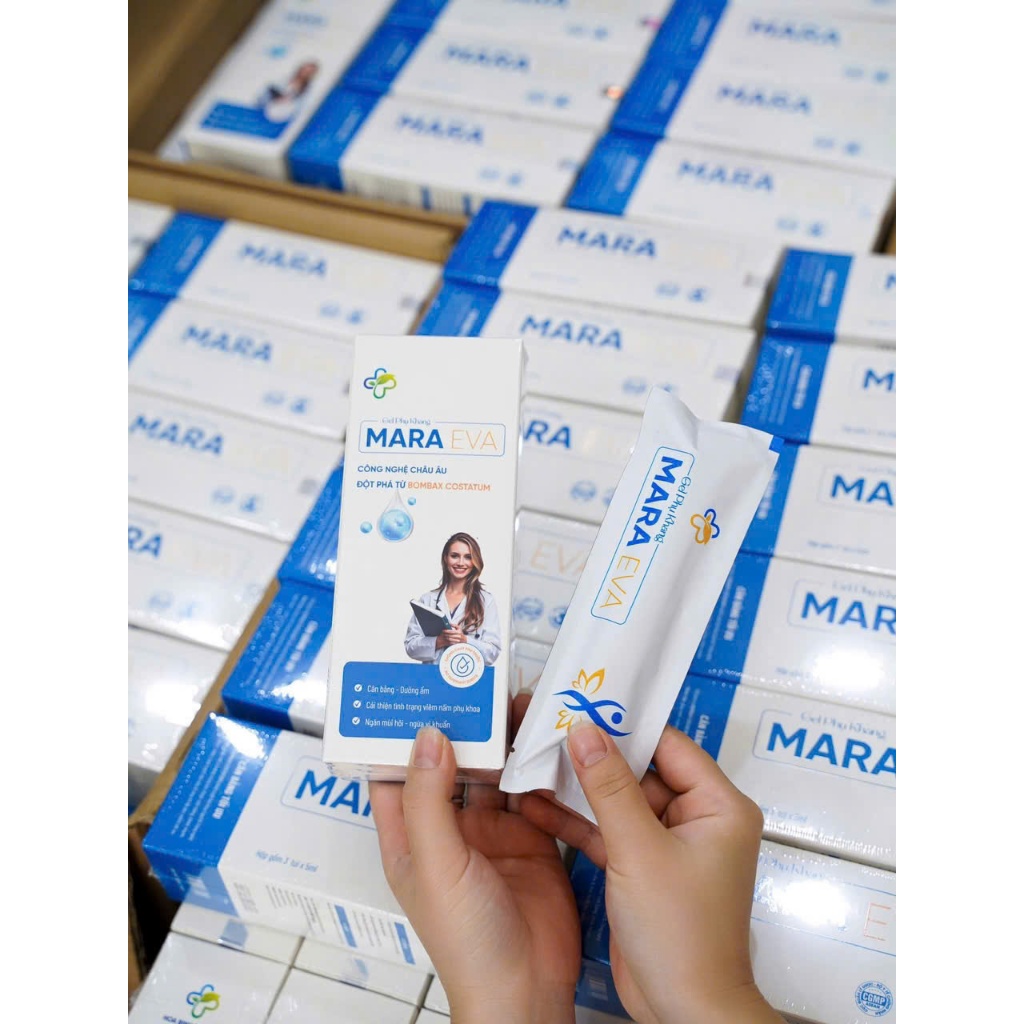 Gel phụ khang Mara Eva giúp làm sạch, loại bỏ khí hư, giảm đau rát, ngứa ngáy, khử mùi hôi