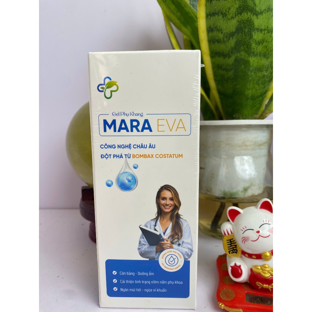 Gel phụ khang Mara Eva giúp làm sạch, loại bỏ khí hư, giảm đau rát, ngứa ngáy, khử mùi hôi