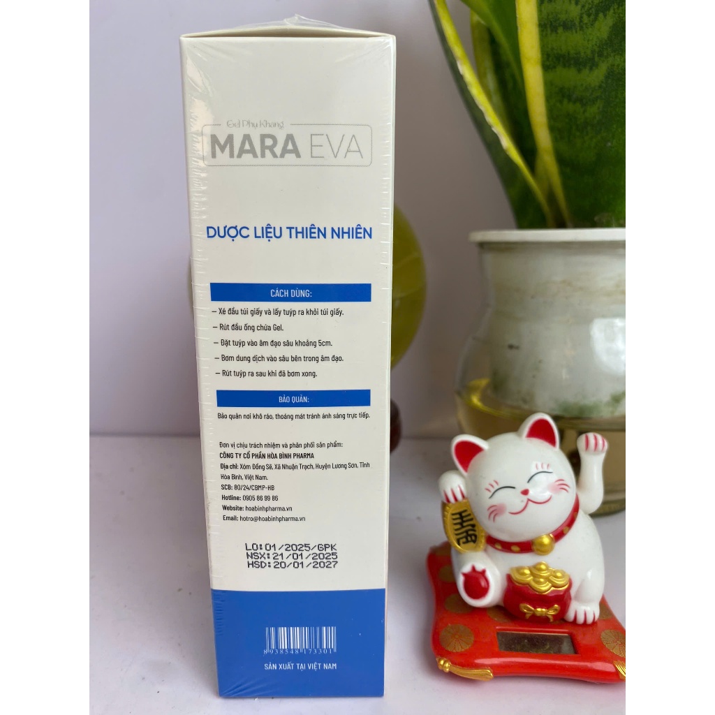 Gel phụ khang Mara Eva giúp làm sạch, loại bỏ khí hư, giảm đau rát, ngứa ngáy, khử mùi hôi