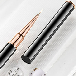 Cọ Nail Lông Chồn 2 Đầu | Dài 11mm & 20mm | Cán Đen Sang | Vẽ Nail Siêu Mướt | TheGioiNail666