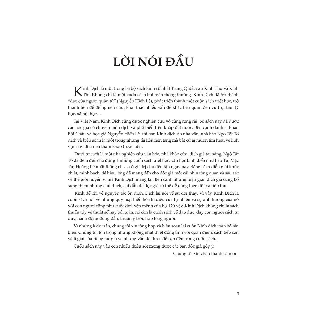 Sách - Kinh Dịch Toàn Bộ - Ngô Tất Tố