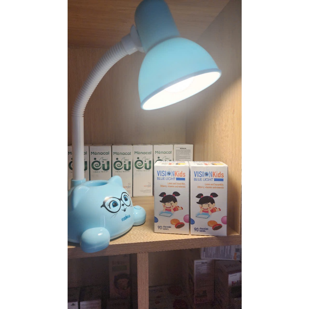 Vision Kids Blue Light - Viên sáng mắt, giúp bảo về mắt khỏi ánh sáng Xanh Hộp 90 viên date moi + quà tặng
