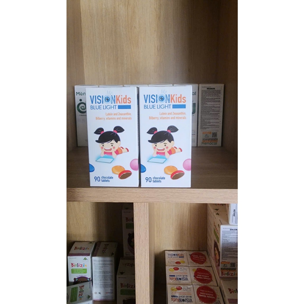 [Mua 3 tặng 1] Bổ mắt Vision kids ngan chặn ánh sáng xanh hộp 90 viên date mới + quà