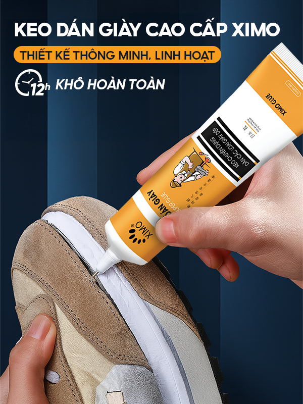 Keo dán giày thể thao siêu dính dùng nhiệt trong suốt không tổn thương da XIMO KDG06 - ảnh 5