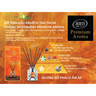 Set Refill Bộ Tinh Dầu Khuếch Tán Thơm Phòng Shoshuriki Premium Aroma 50G