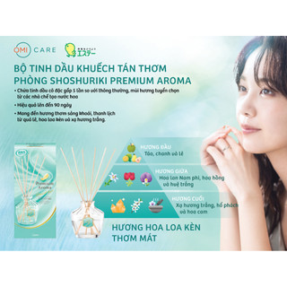 Set Refill Bộ Tinh Dầu Khuếch Tán Thơm Phòng Shoshuriki Premium Aroma 50G