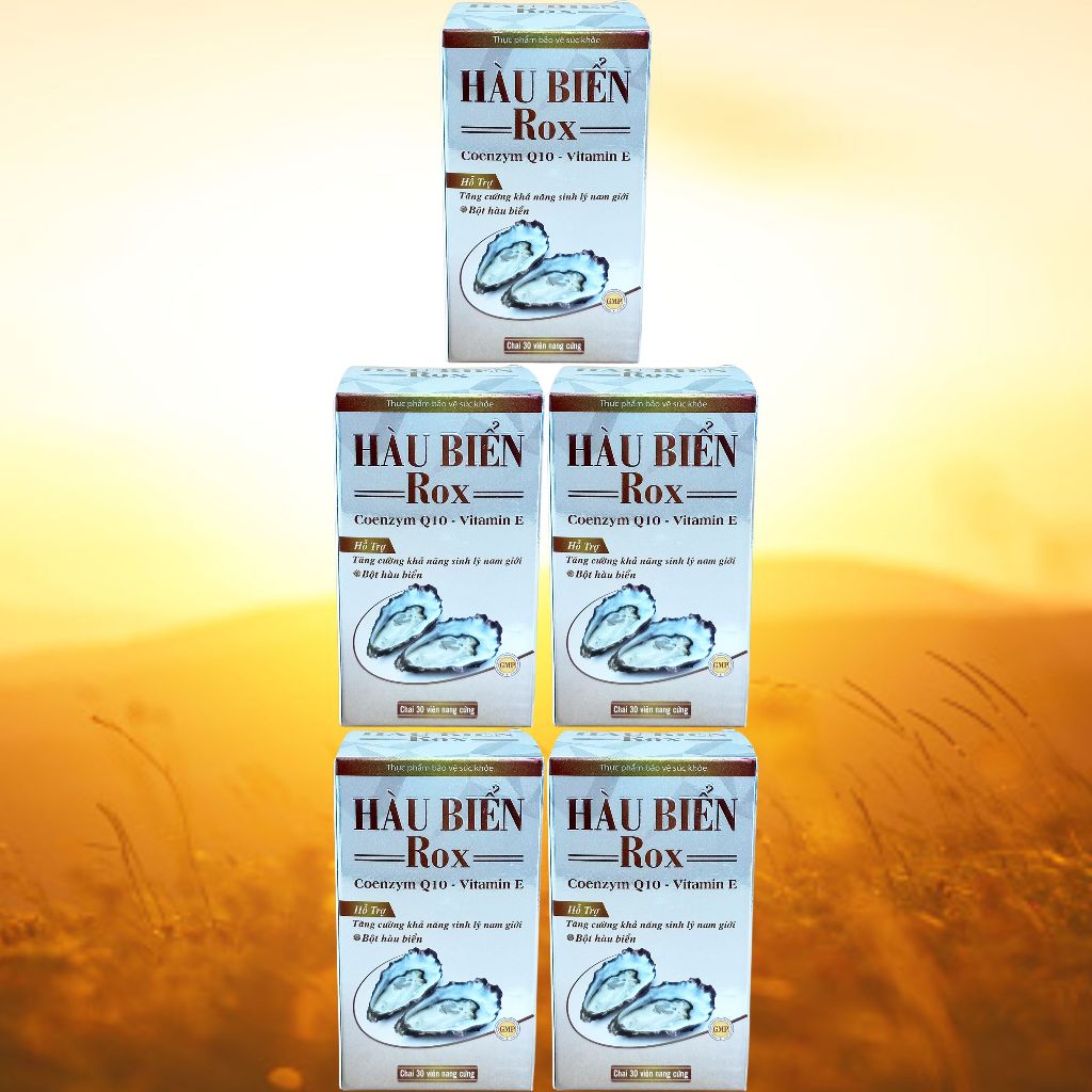 Combo 5 Hộp Hàu Biển Rox Trắng - Rostex - Vinaphar - Vitamin Thanh Lọc