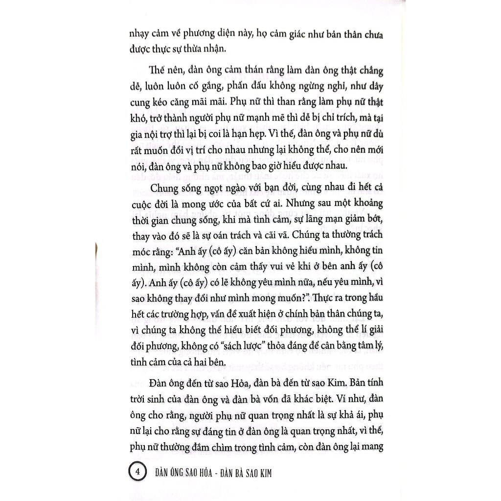 Sách - Đàn Ông Sao Hoả Đàn Bà Sao Kim (bìa mềm)