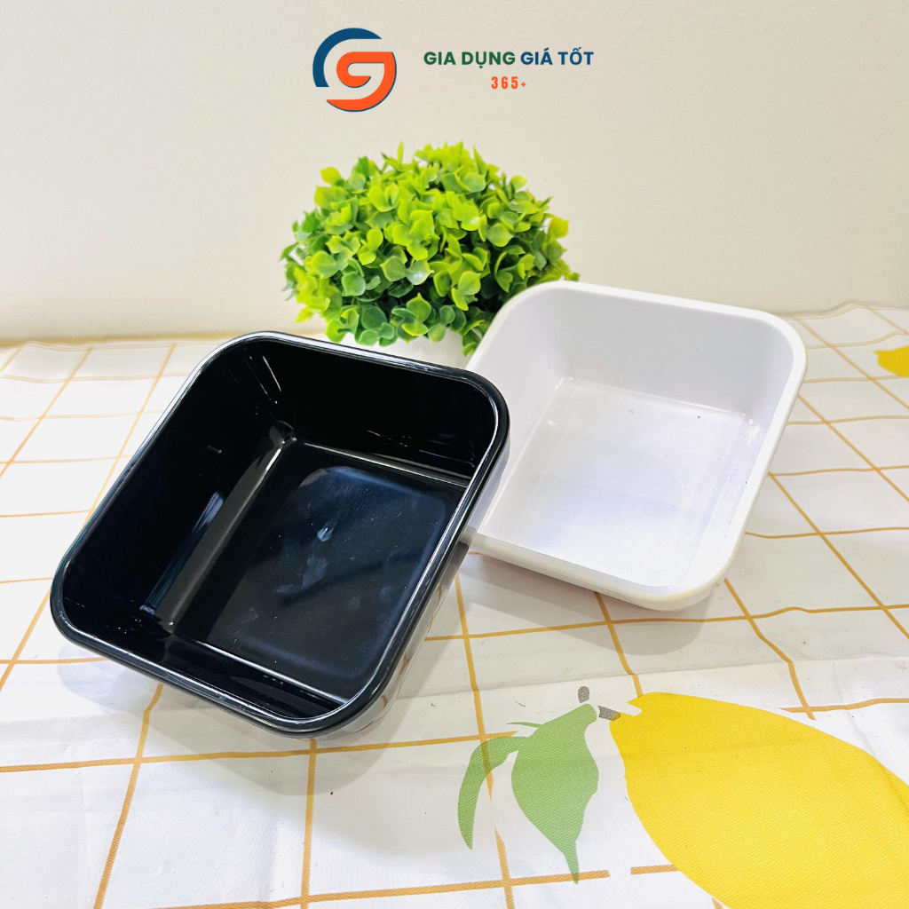 Combo 10 bát nhựa vuông Song Long đựng chè, caramel, tào phớ, sữa chua mít