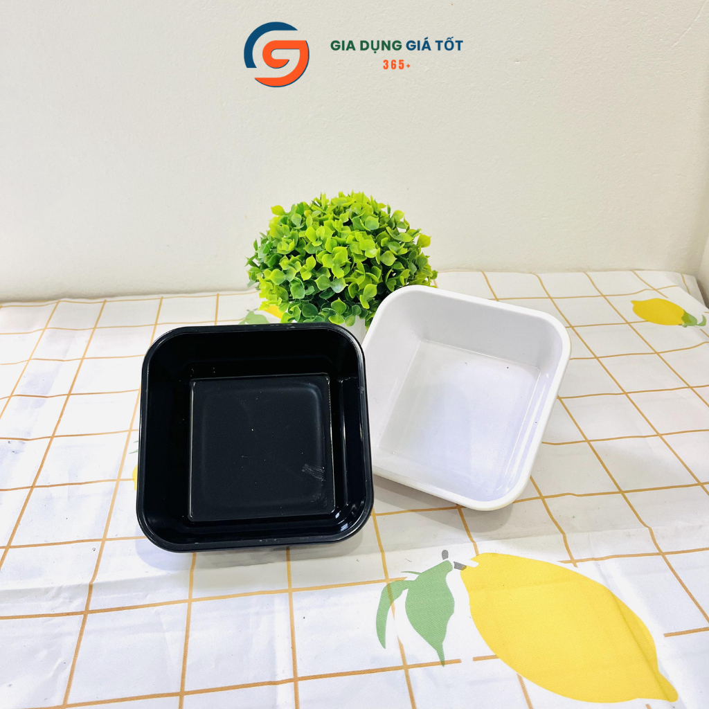 Combo 10 bát nhựa vuông Song Long đựng chè, caramel, tào phớ, sữa chua mít