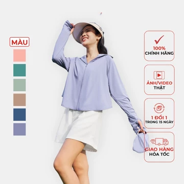 Áo chống nắng 2 lớp nữ chống tia uv (KÈM KHẨU TRANG), áo chống nắng nữ, áo chống nắng 2 lớp, áo khoác nữ Xưởng May HỒ