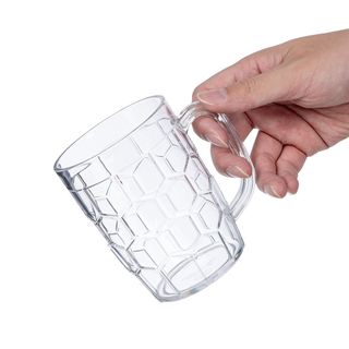 Cốc bầu 500ml nhựa Việt Nhật cao cấp, cốc sinh tố, trà chanh, nhà hàng - MS:6384