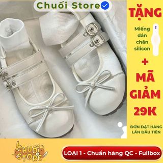 Giày bệt nữ da PU tổng hợp dệt vải đế cao su cá tính đáng yêu thuận tiện dễ đi