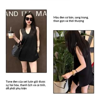 Set lụa cao cấp thiết kế giấu quần – Bộ lụa xuất Hàn Roxi, quần áo bộ lụa nữ | SPAC SILK