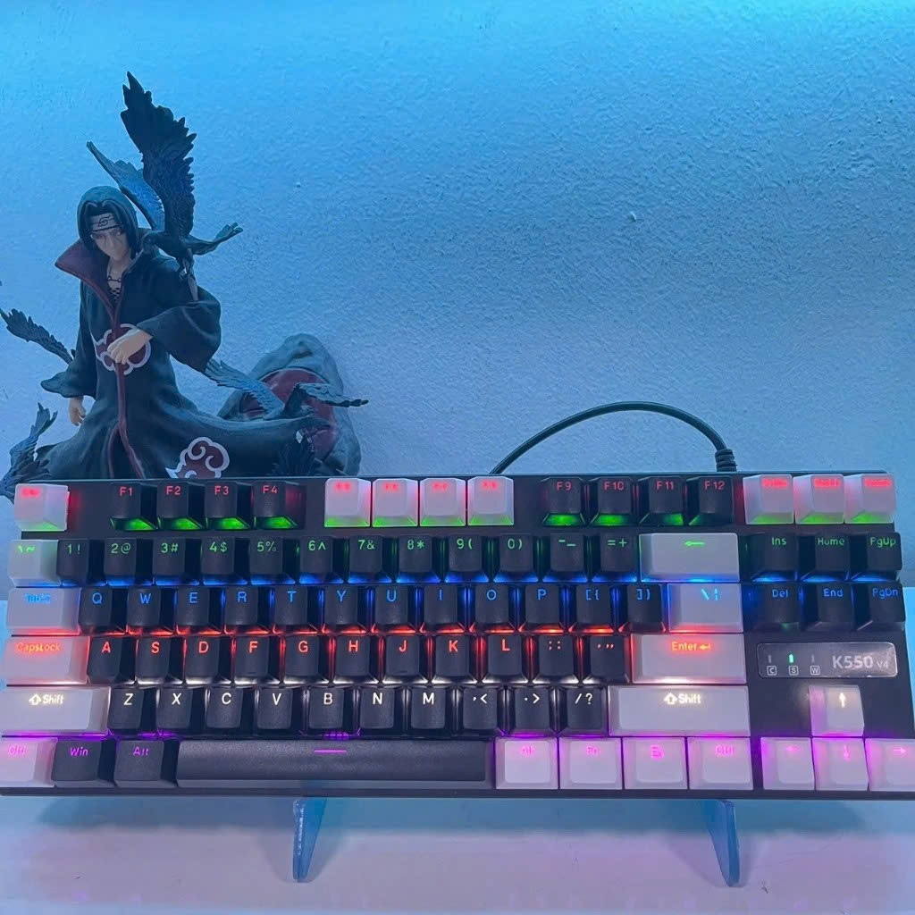 Bàn phím cơ  K550 V4 Red Switch Layout TKL 87 phím - Có hot-swap - LED Rain bown | BigBuy360 - bigbuy360.vn