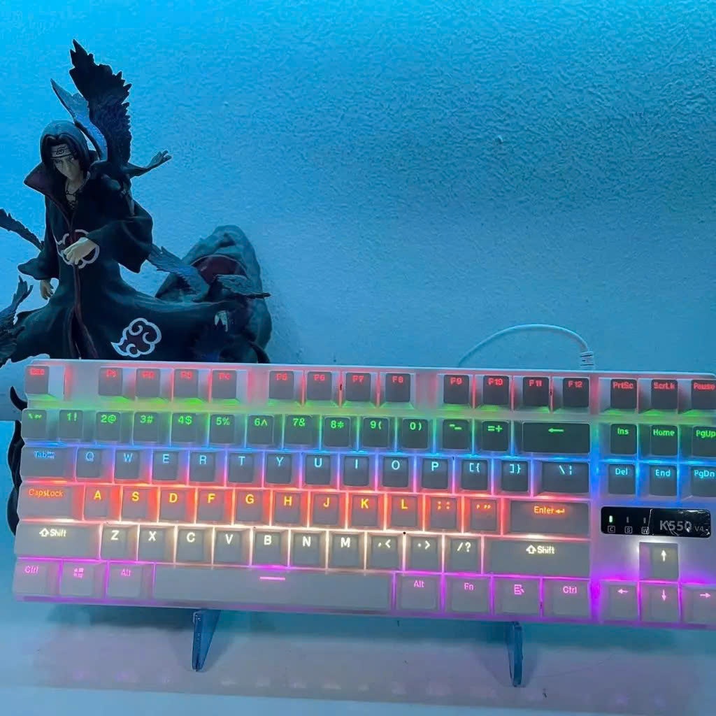 Bàn phím cơ  K550 V4 Red Switch Layout TKL 87 phím - Có hot-swap - LED Rain bown | BigBuy360 - bigbuy360.vn