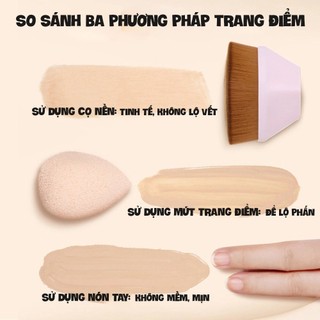 Cọ Đánh Nền Kim Cương Flat Top Siêu Mịn Không Lộ Vệt | Cọ Foundation Makeup Không Ăn Kem