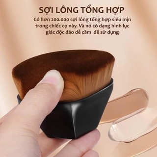 Cọ Đánh Nền Kim Cương Flat Top Siêu Mịn Không Lộ Vệt | Cọ Foundation Makeup Không Ăn Kem