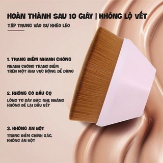 Cọ Đánh Nền Kim Cương Flat Top Siêu Mịn Không Lộ Vệt | Cọ Foundation Makeup Không Ăn Kem