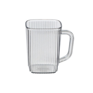 Cốc vuông tăm 360ml nhựa Việt Nhật cao cấp, Cốc nhựa meka , cốc sinh tố, nhà hàng - MS:6251