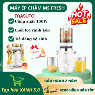 Máy Ép Chậm Masuto MS Fresh Công Suất 150W, Dễ Dàng Sử Dụng, Vệ Sinh, Bảo Hành 24 tháng