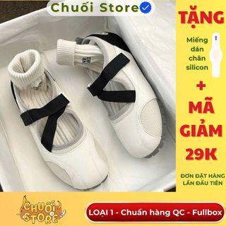 Giày thời trang nữ da PU tổng hợp dệt vải đế cao su dễ thương đáng yêu trẻ trung năng động