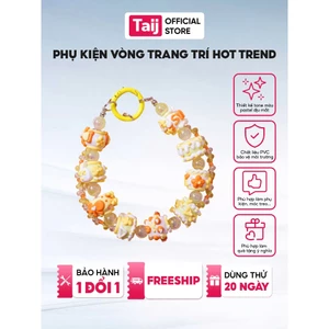 Vòng Trang Trí Đeo Điện Thoại Balo, Dây Đeo Treo Túi Sách, OTo Phụ Kiện Hàn Quốc, Móc Khóa Màu Sắc Chống Thất Lạc