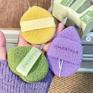 Mút Bọt Rửa Mặt Làm Sạch Sâu AMORTALS Cho Mọi Loại Da (3 Cái/Set)