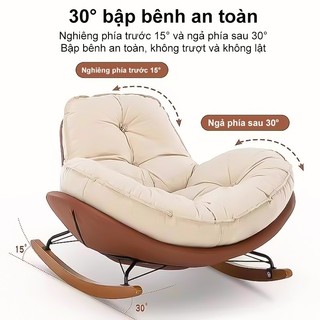 Ghế Bập Bênh Thư Giãn Panda Ghế Sofa Lười Ngả Lưng Cho Phòng Khách Phòng Ngủ Ban Công