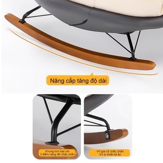 Ghế Bập Bênh Thư Giãn Panda Ghế Sofa Lười Ngả Lưng Cho Phòng Khách Phòng Ngủ Ban Công