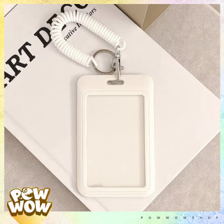 Bao Đựng Thẻ Nhân Viên Nhựa ABS Kèm Dây Lò Xo Nhân Vật Hoạt Hình Mèo Sandwich Đáng Yêu Cute