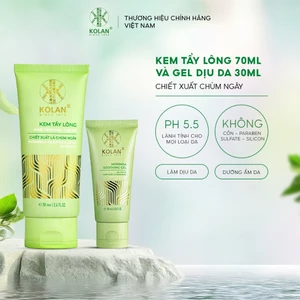Combo Kem Tẩy Lông KOLAN 70ml + Gel Dịu Da KOLAN 30ml