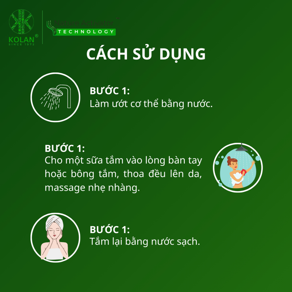 Sữa Tắm KOLAN 500ml, Chiết Xuất Cherry, Làm Sạch Da, Dưỡng Ẩm, Lưu Hương Lâu