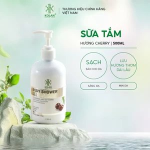 Sữa Tắm KOLAN 500ml, Chiết Xuất Cherry, Làm Sạch Da, Dưỡng Ẩm, Lưu Hương Lâu