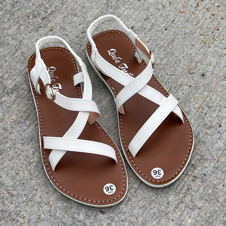 Sandal nữ, sandal nữ đế xẹp, sandal chiến binh nữ MAILIAA quai chéo chiến binh gắn nút đai thun