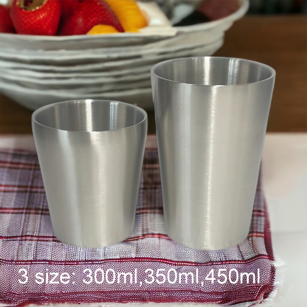 Ly inox 2 lớp 300ml/350ml /450ml | Uống nước, cà phê, trà... | Shopee ...