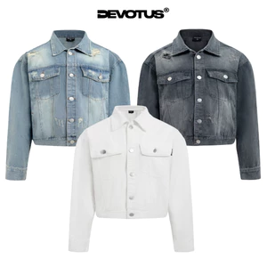 DENIM ON DENIM SET DEVOTUS Áo Khoác Denim BOXY và Quần Baggy Jeans Ống Rộng Local Brand Unisex
