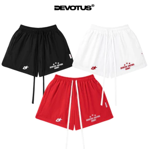 Quần short dù nhăn Devotus Unisex form ống rộng trên gối - Quần short dù nhăn culture thêu