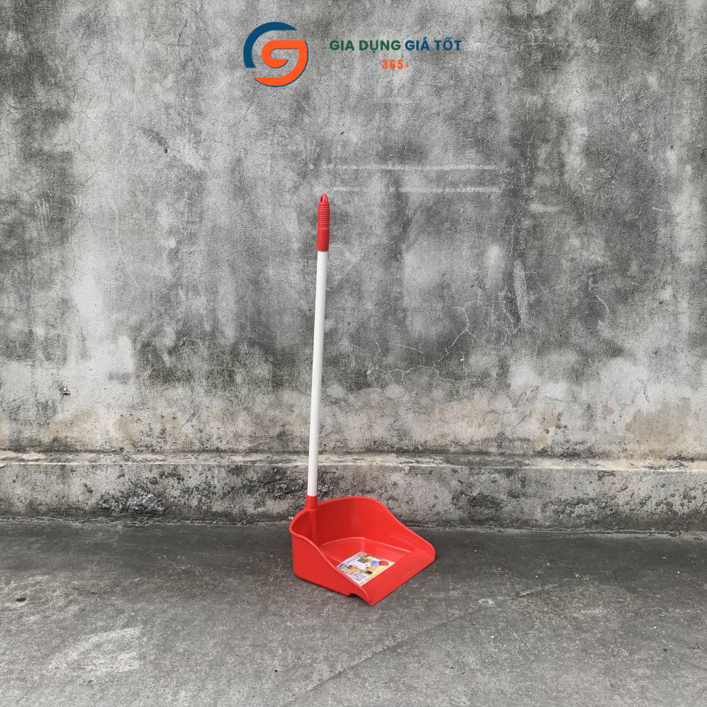 Xẻng hót rác cán dài 76cm bằng nhựa Song Long, hót rác không cúi, nhẹ tay, siêu bền