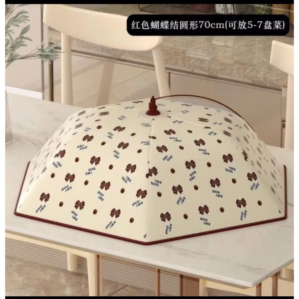 Lồng bàn gấp gọn đậy thức ăn,giữ ấm, chống côn trùng, chống bụi, đảm bảo các món ăn nhà bàn luôn thơm ngon và nóng hổi
