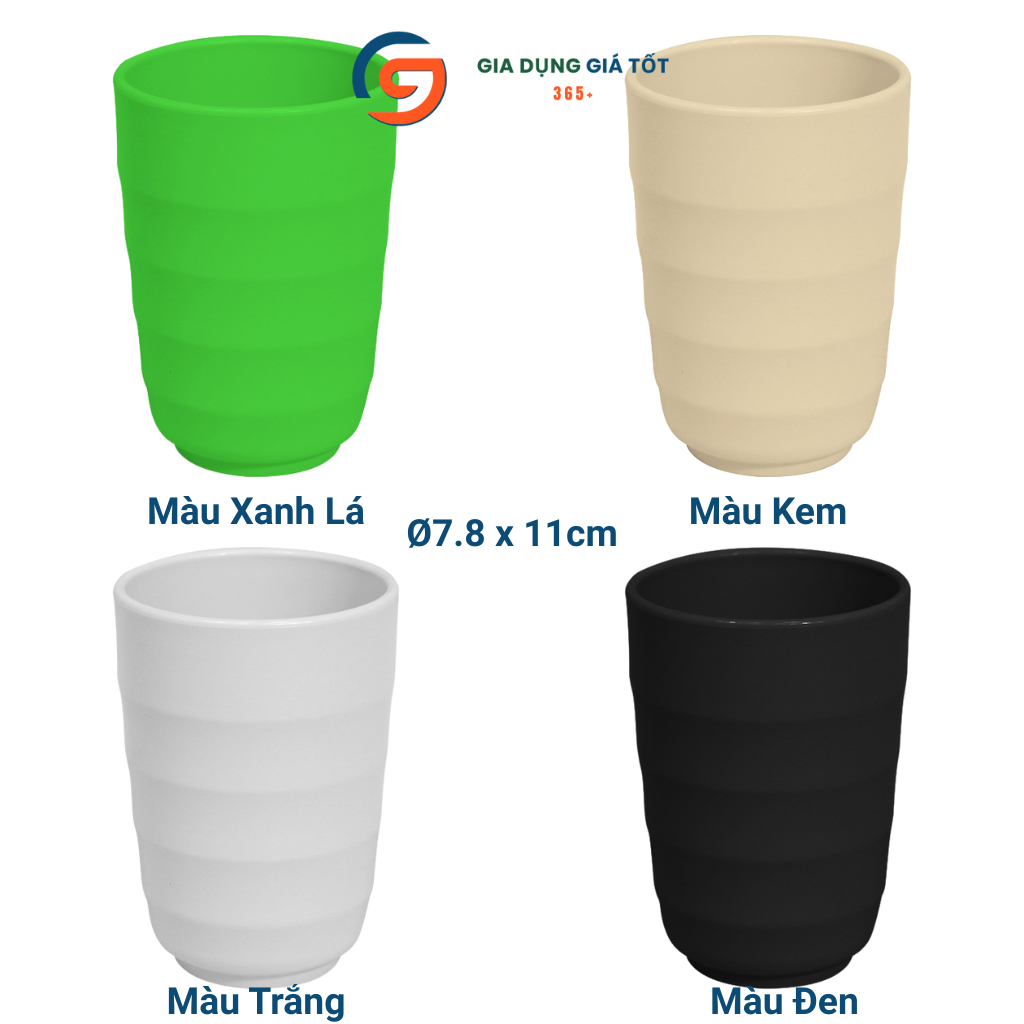 Cốc nhựa phíp nhám vằn hình lượn sóng cao cấp nhựa Song Long hàng dày