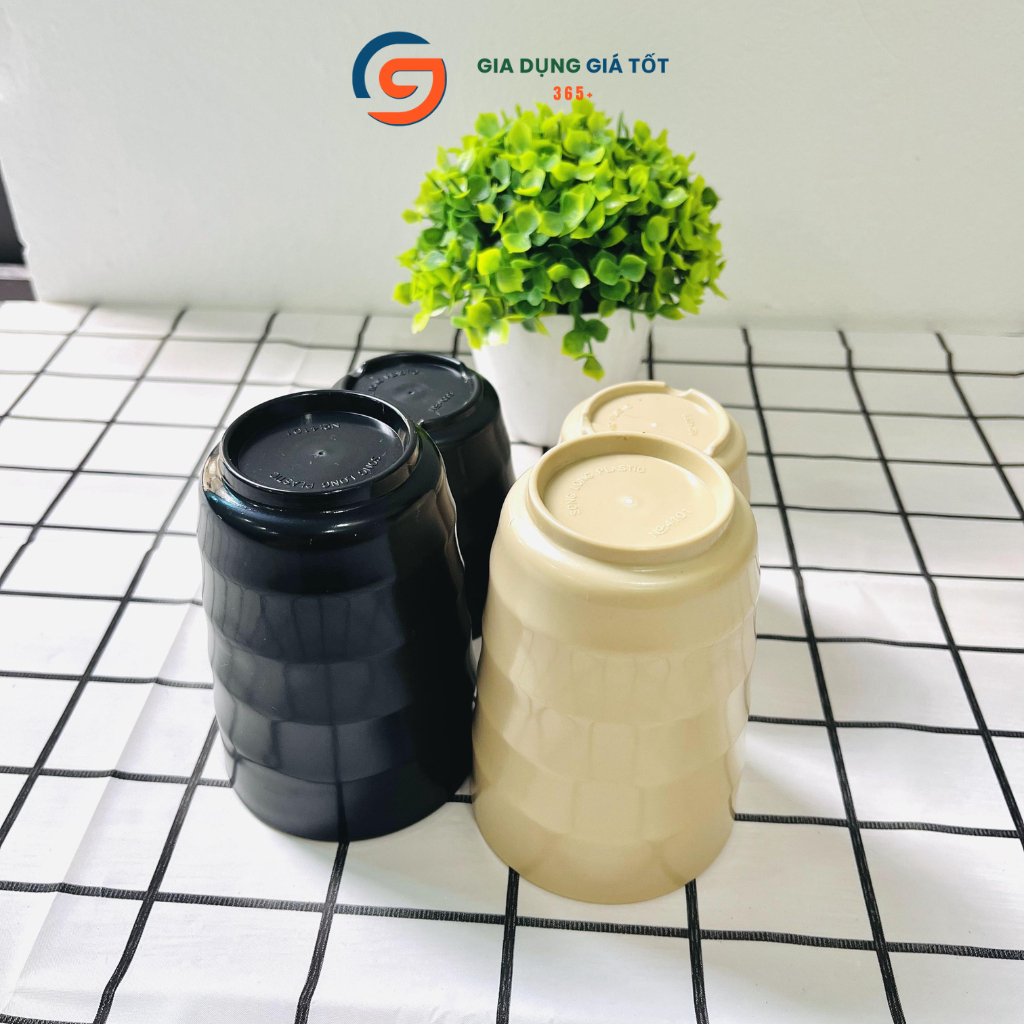Cốc nhựa phíp nhám vằn hình lượn sóng cao cấp nhựa Song Long hàng dày