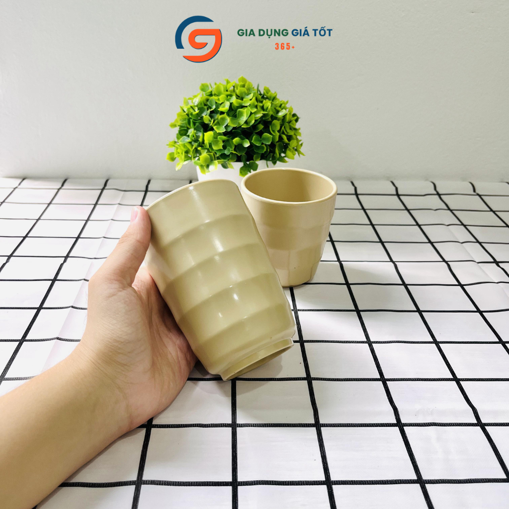Cốc nhựa phíp nhám vằn hình lượn sóng cao cấp nhựa Song Long hàng dày