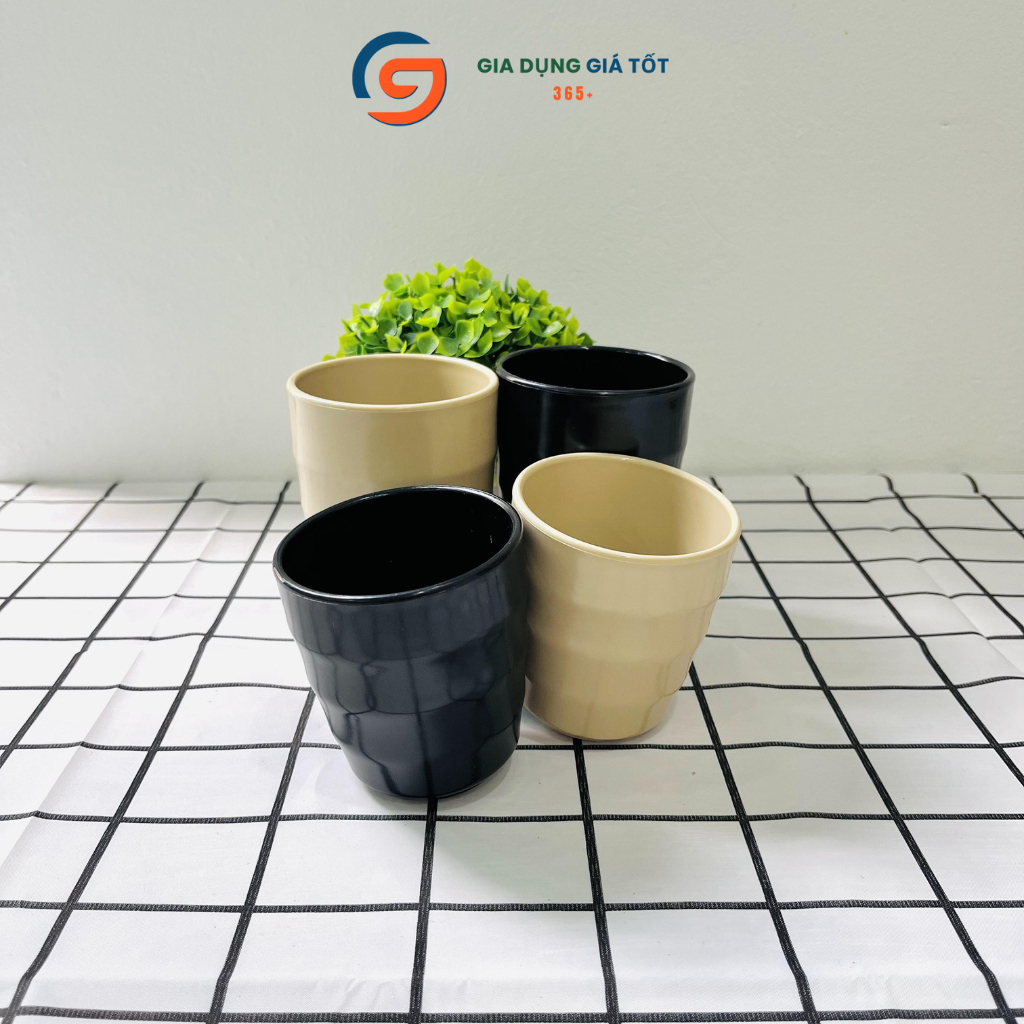 Cốc nhựa phíp nhám vằn hình lượn sóng cao cấp nhựa Song Long hàng dày