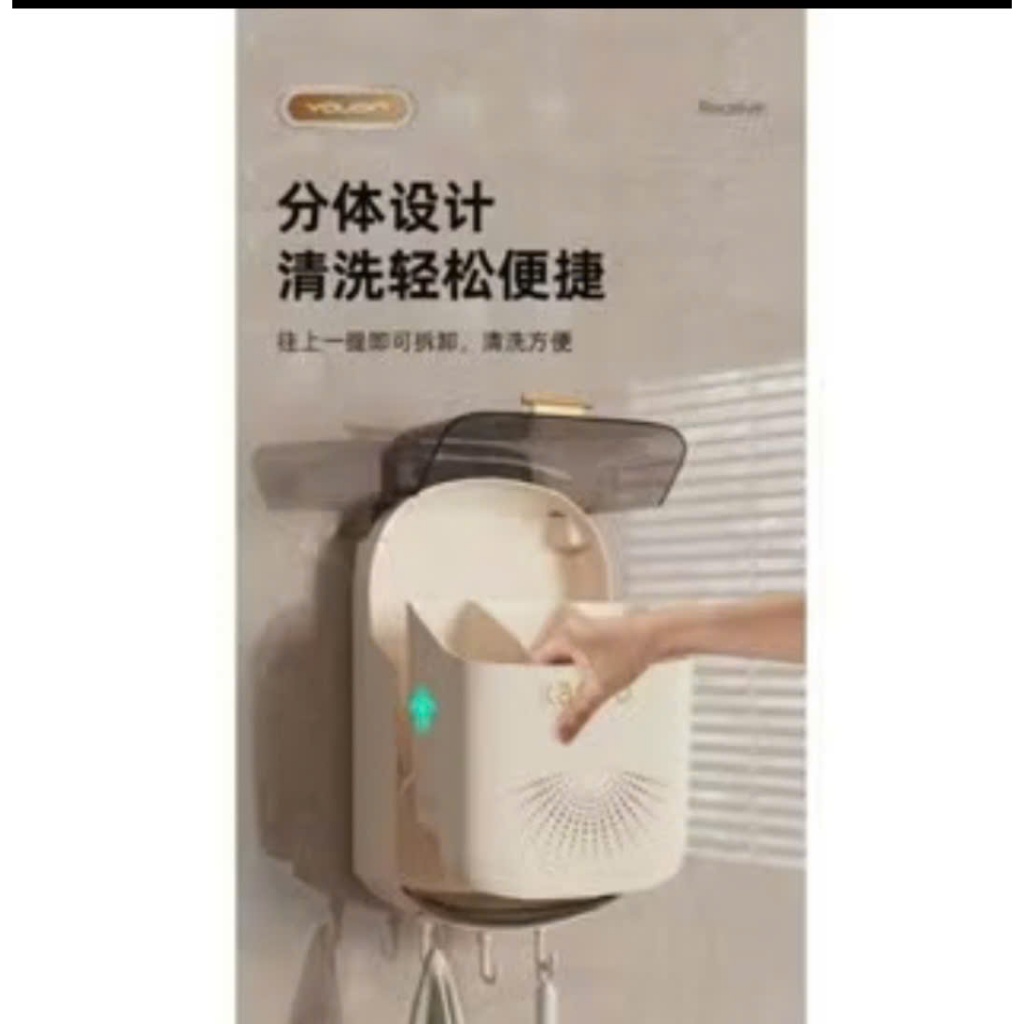 Hộp đựng đũa muỗng treo tường KaCoo thoáng khí ngăn ẩm mốc, Ống đựng đũa có nắp đậy chống côn trùng tích hợp móc treo